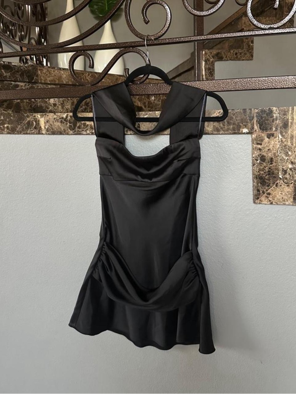 NWT Zara SATIN EFFECT SCARF DRESS